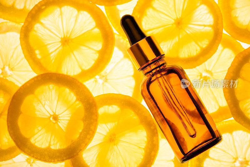 柑橘精油、维生素c精华液、美容芳香疗法。