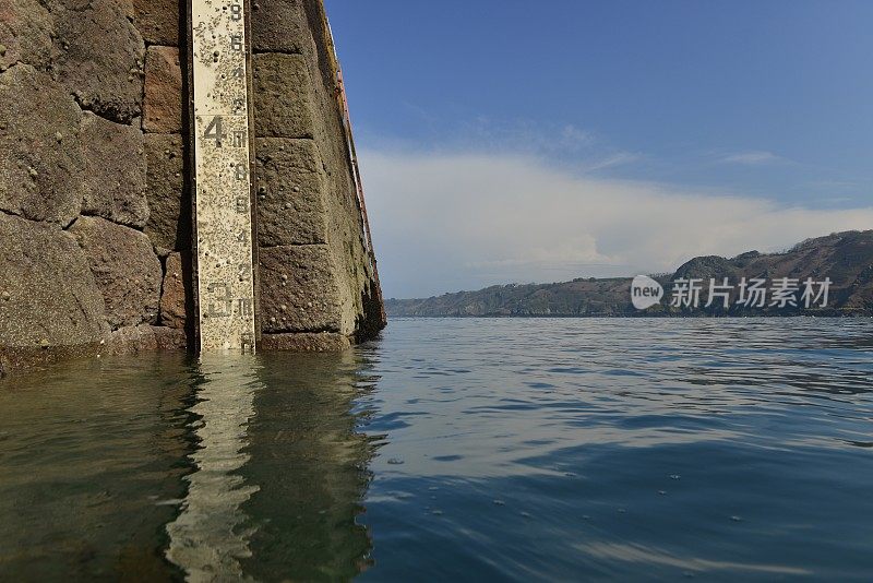 海平面测量仪，泽西岛，英国