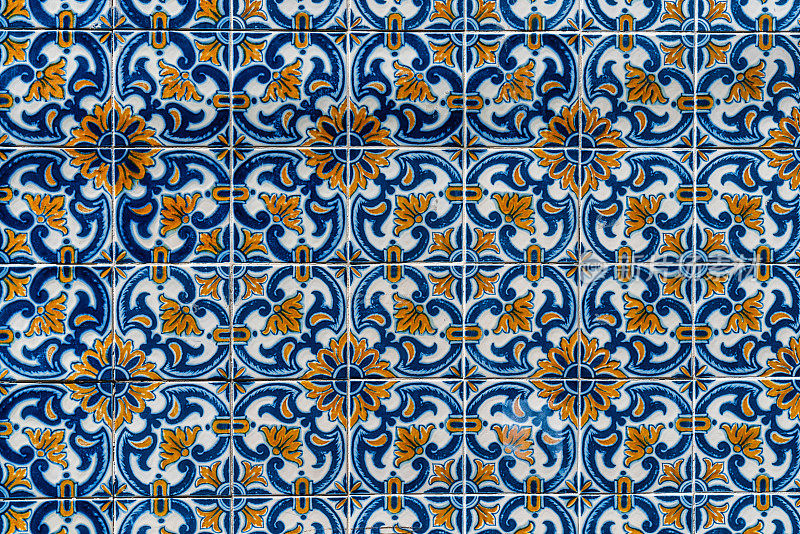 彩色葡萄牙瓷砖-阿苏莱荷斯