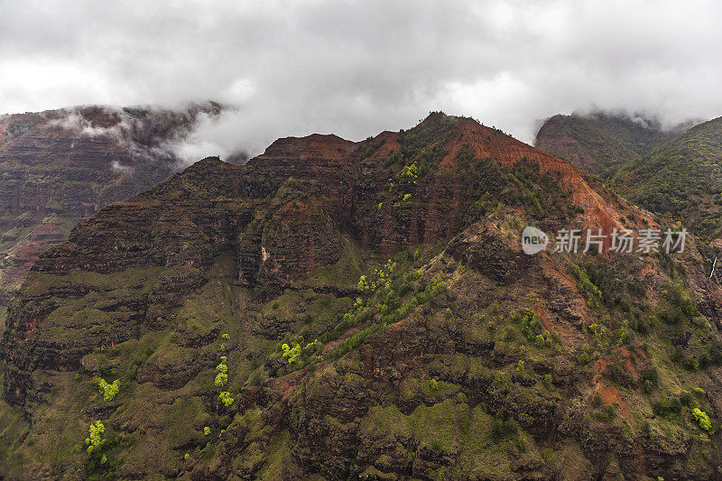 纳帕里火山山峰，考艾岛，夏威夷群岛