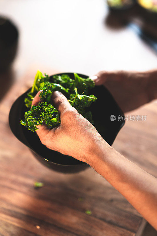 用甘蓝做素食