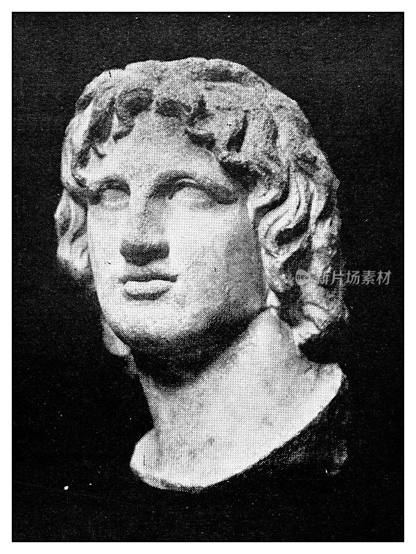古典肖像图集-希腊:亚历山大大帝的雕像