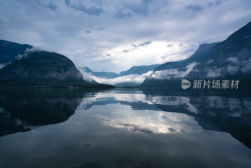 美丽的萨尔茨卡默古特湖，奥地利