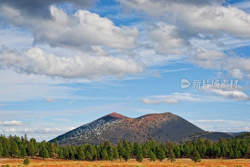 博尼托公园的日落火山口