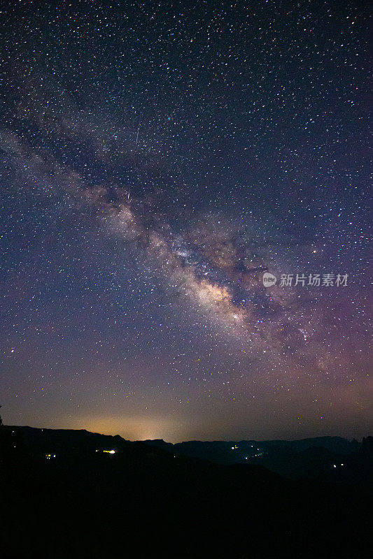 夜晚的银河