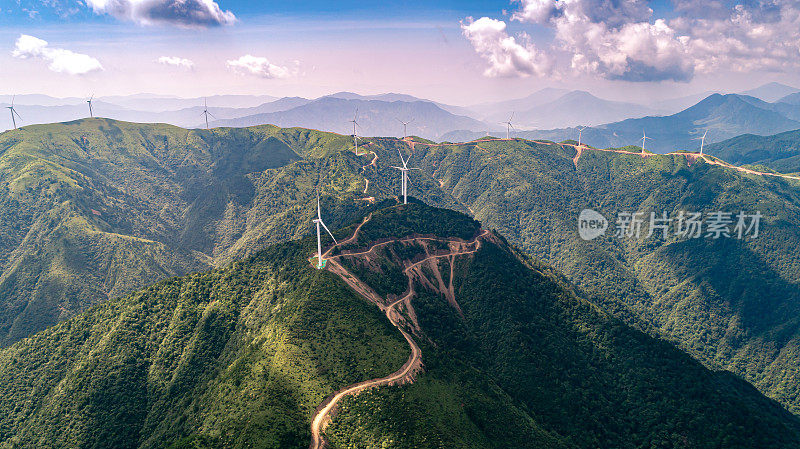 山区大规模风力发电