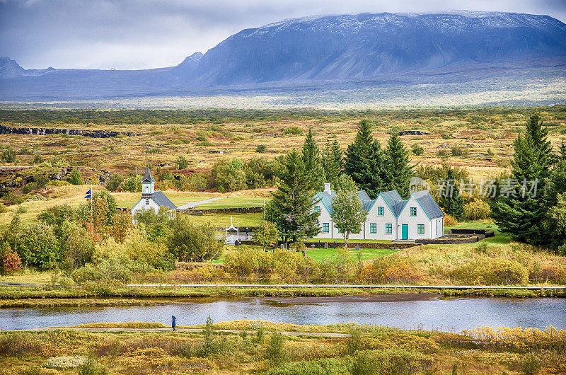 冰岛奥萨拉河国家公园的景色
