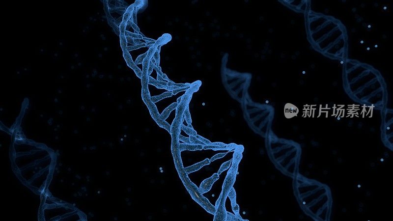 3D渲染，螺旋DNA结构