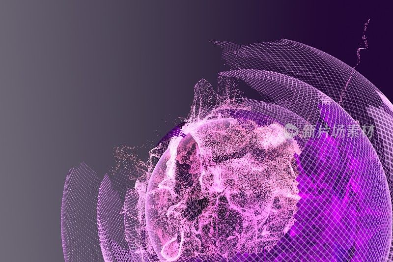 紫色抽象螺旋背景