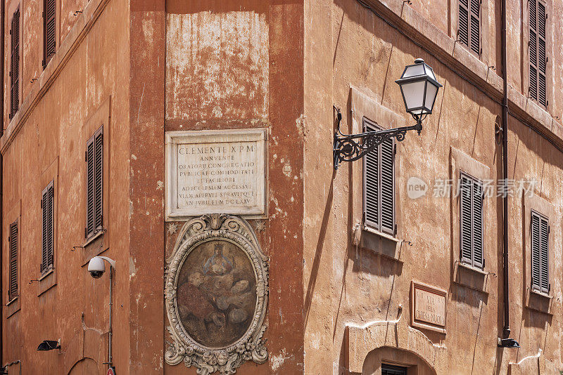 罗马市中心的街景