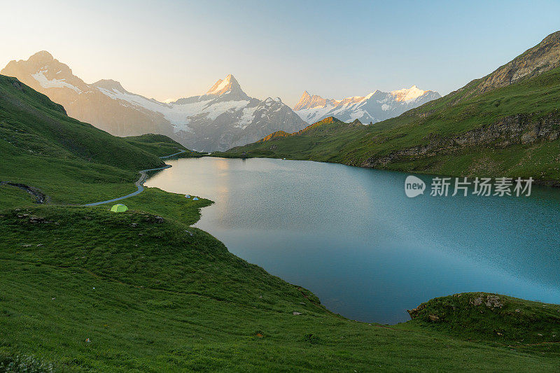 瑞士Bachalpsee湖的风景