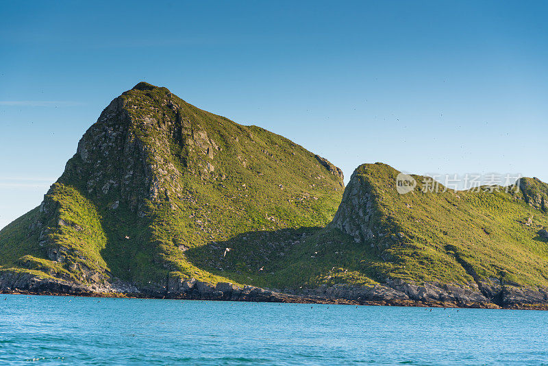 挪威罗浮敦群岛全景，日落美景