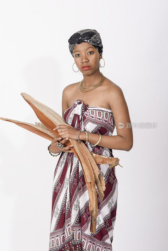 非洲女性Mode时尚美的概念