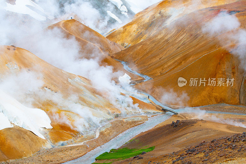 色彩斑斓的山脉,冰岛