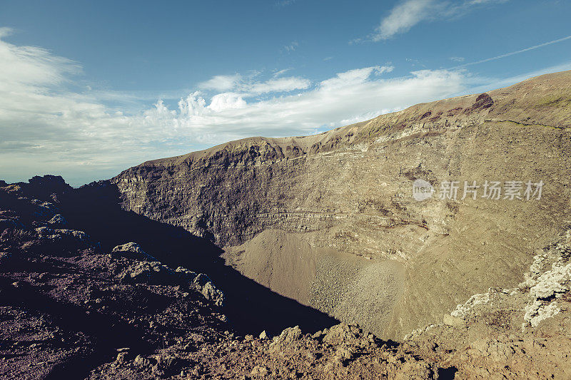 意大利维苏威火山火山口