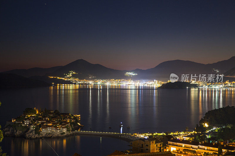 圣斯特凡蒙特内格罗夜景