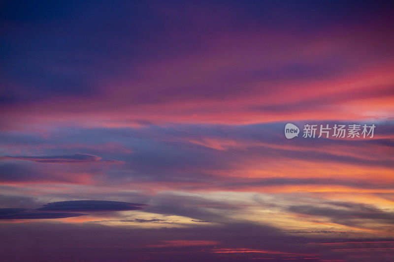 丰富多彩的日落背景