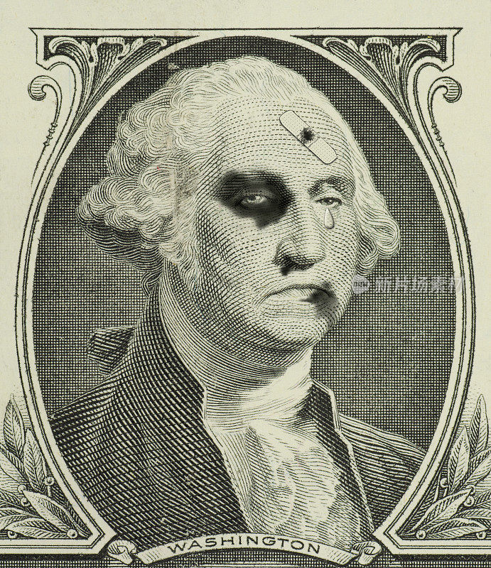 疲软的经济疲软的美元打击了乔治华盛顿