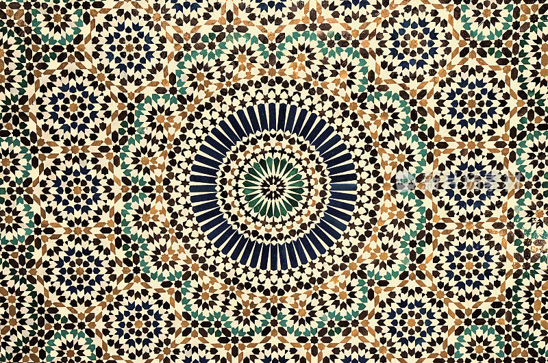 摩洛哥复古瓷砖背景