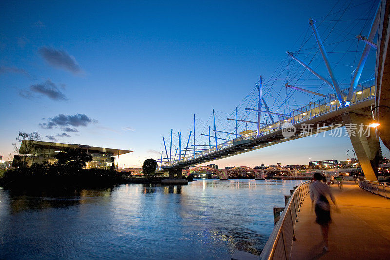 澳大利亚布里斯班美丽的千岛桥