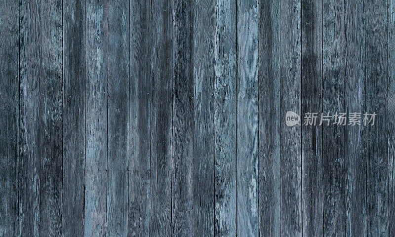 乡村老蓝黑木纹栅栏板抽象背景
