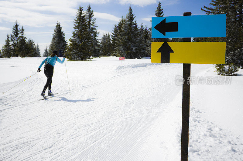 北欧滑雪运行