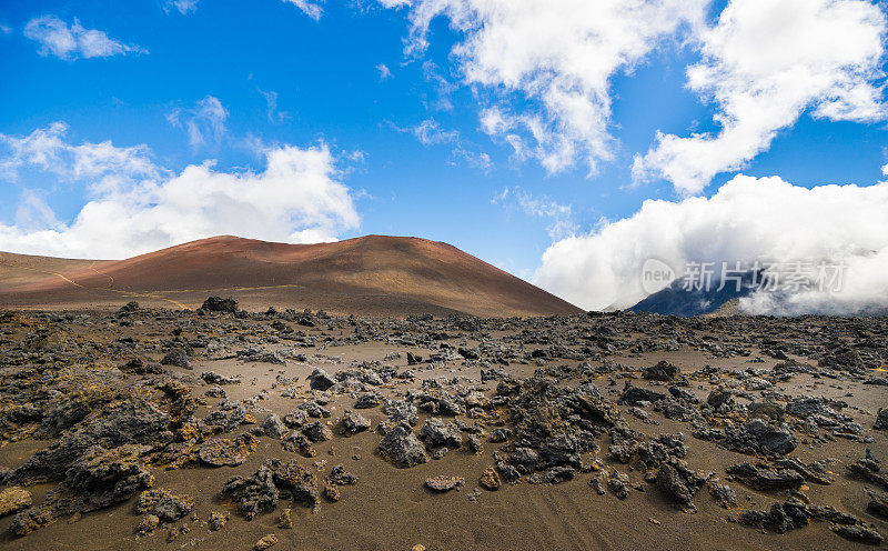 夏威夷毛伊岛的哈雷阿卡拉火山