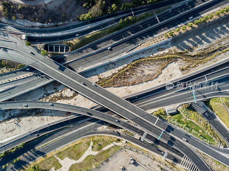 智利圣地亚哥高速公路十字路口