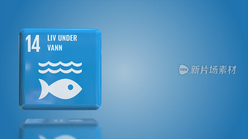 挪威数字14水下生活3D盒可持续发展目标2030年与复制空间