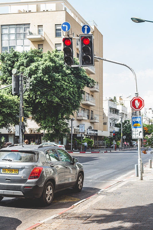 以色列特拉维夫市Dizengoff-Arlozorov街交叉口