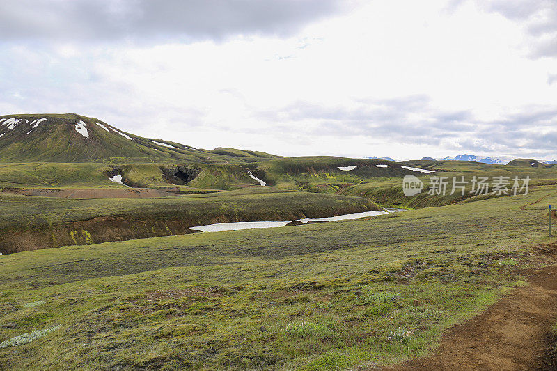 冰岛美丽的火山景观Landmannalaugar山