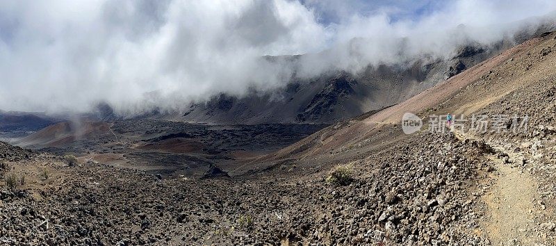 夏威夷毛伊岛的哈雷阿卡拉火山口