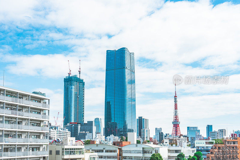 东京的高层建筑