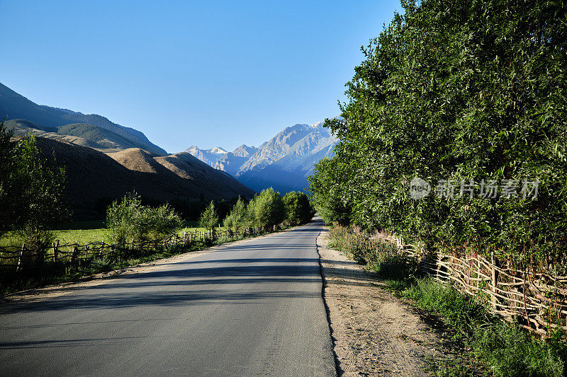 通往山峡的柏油路