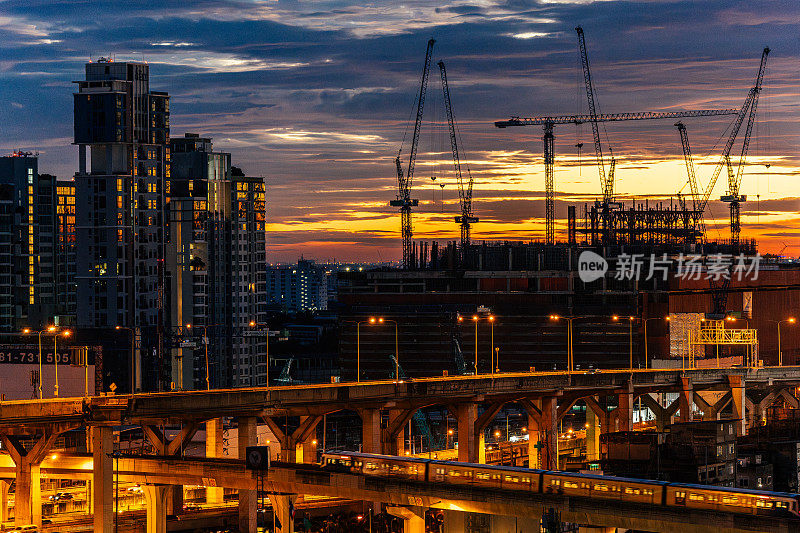 建筑工地鸟瞰图