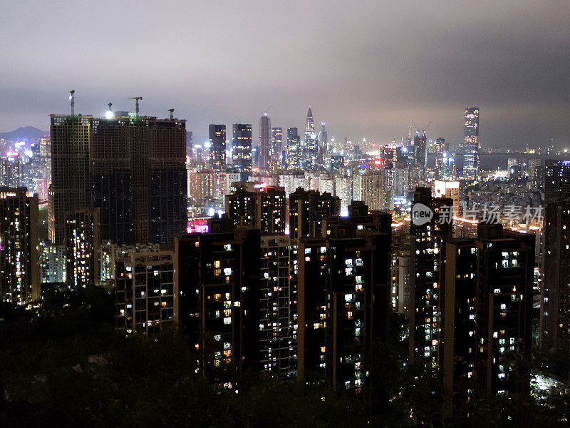 深圳夜景，广东省