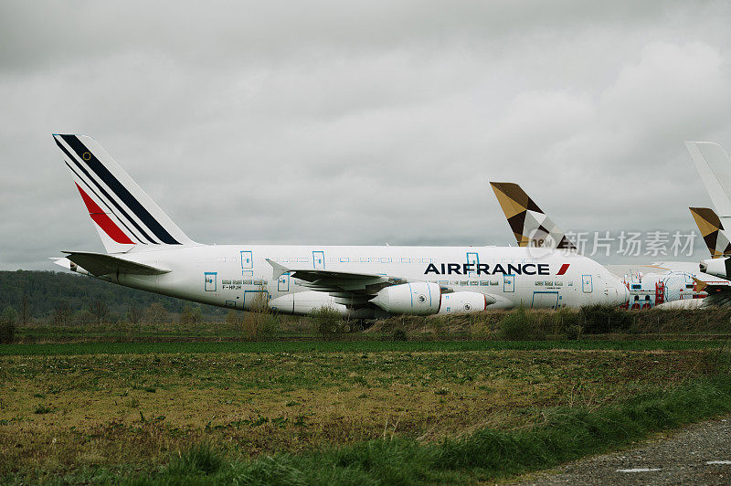 报废的法航空客A380飞机