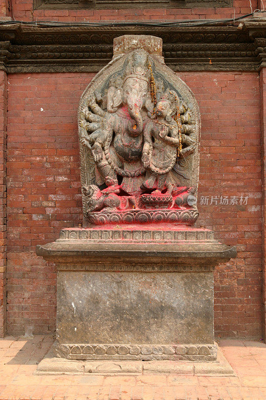 甘尼萨雕像帕坦，加德满都，尼泊尔