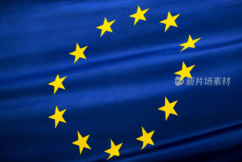 欧盟挥舞着国旗