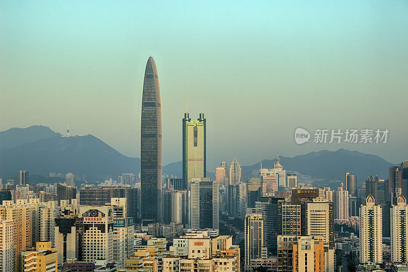 深圳京基100和建设城市天际线