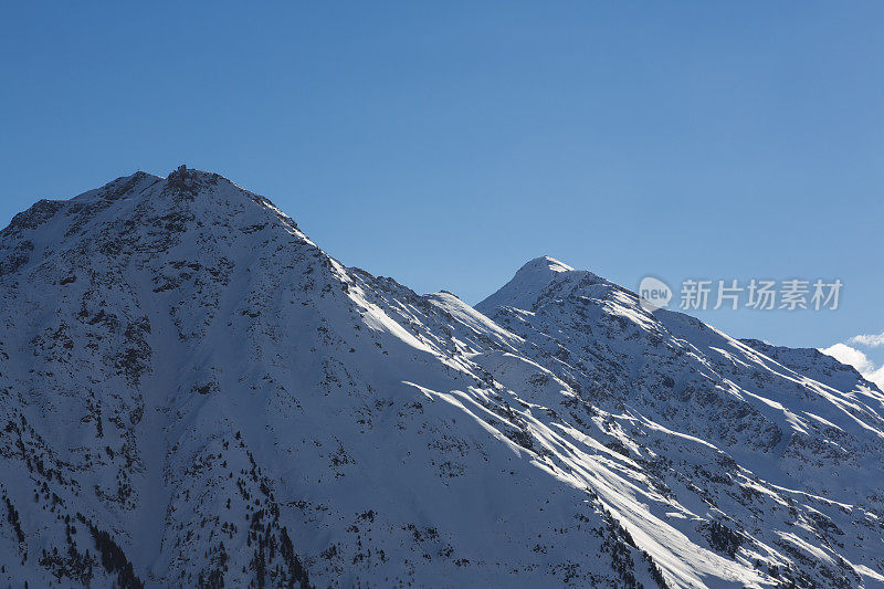 山顶，瑞士阿尔卑斯山，瑞士瓦莱