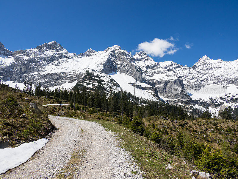 阿尔卑斯山的山路