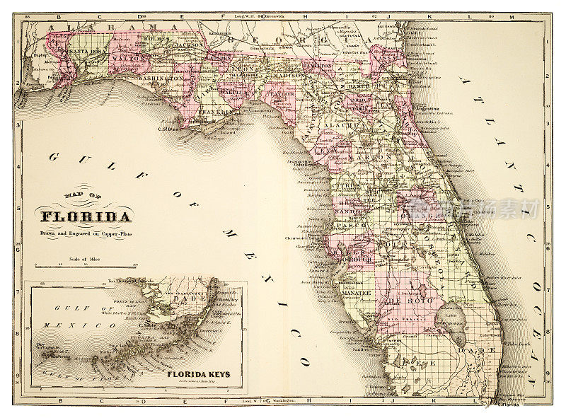佛罗里达地图1894
