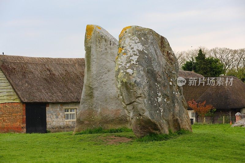 英格兰威尔特郡埃夫伯里古石阵和巨石圈