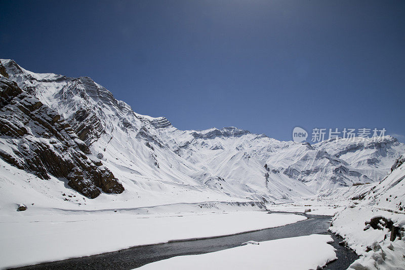 冰雪覆盖的喜马拉雅山脉