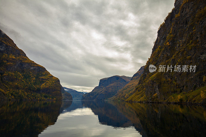 挪威索格尼峡湾美丽的风景