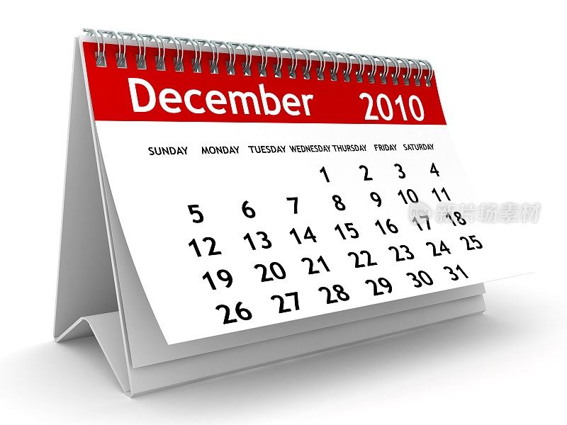 2010年12月-日历系列