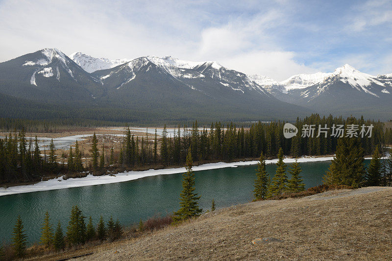 加拿大落基山脉的风景