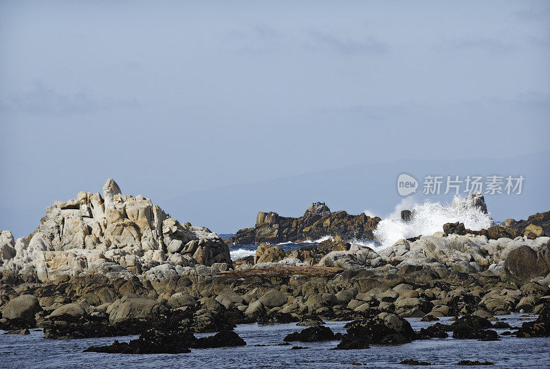 加利福尼亚的落基海岸