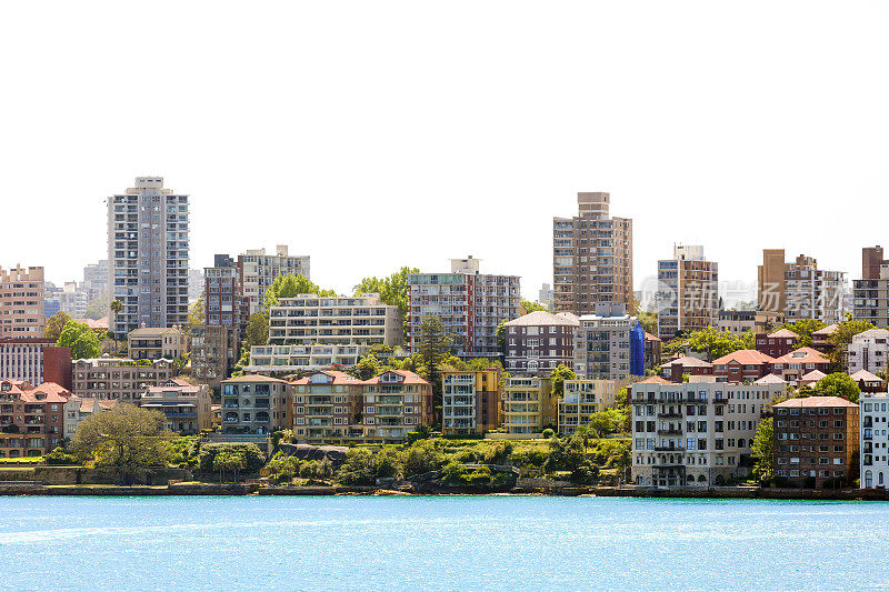 城市海岸线，澳大利亚悉尼郊区Kirribilli，复制空间